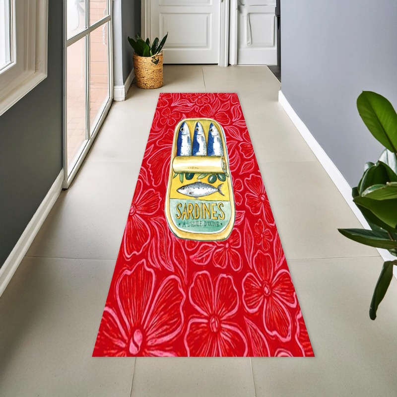 Commercial Printing & Packaging Pvt Ltd Photos - Retro Canned Sardine Long Runner Rug