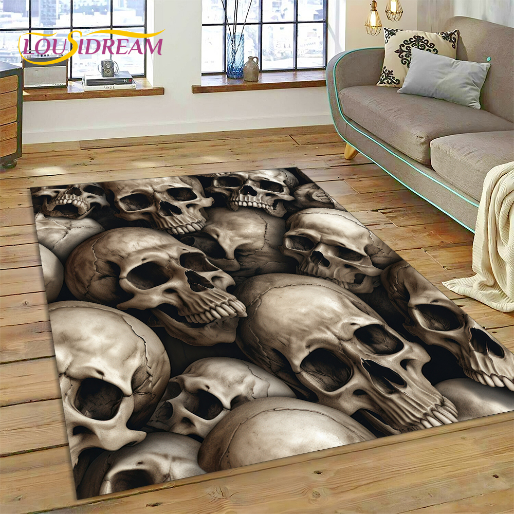 Commercial Printing & Packaging Pvt Ltd Photos - 3D Horror Gothic Skull Skeleton Rug