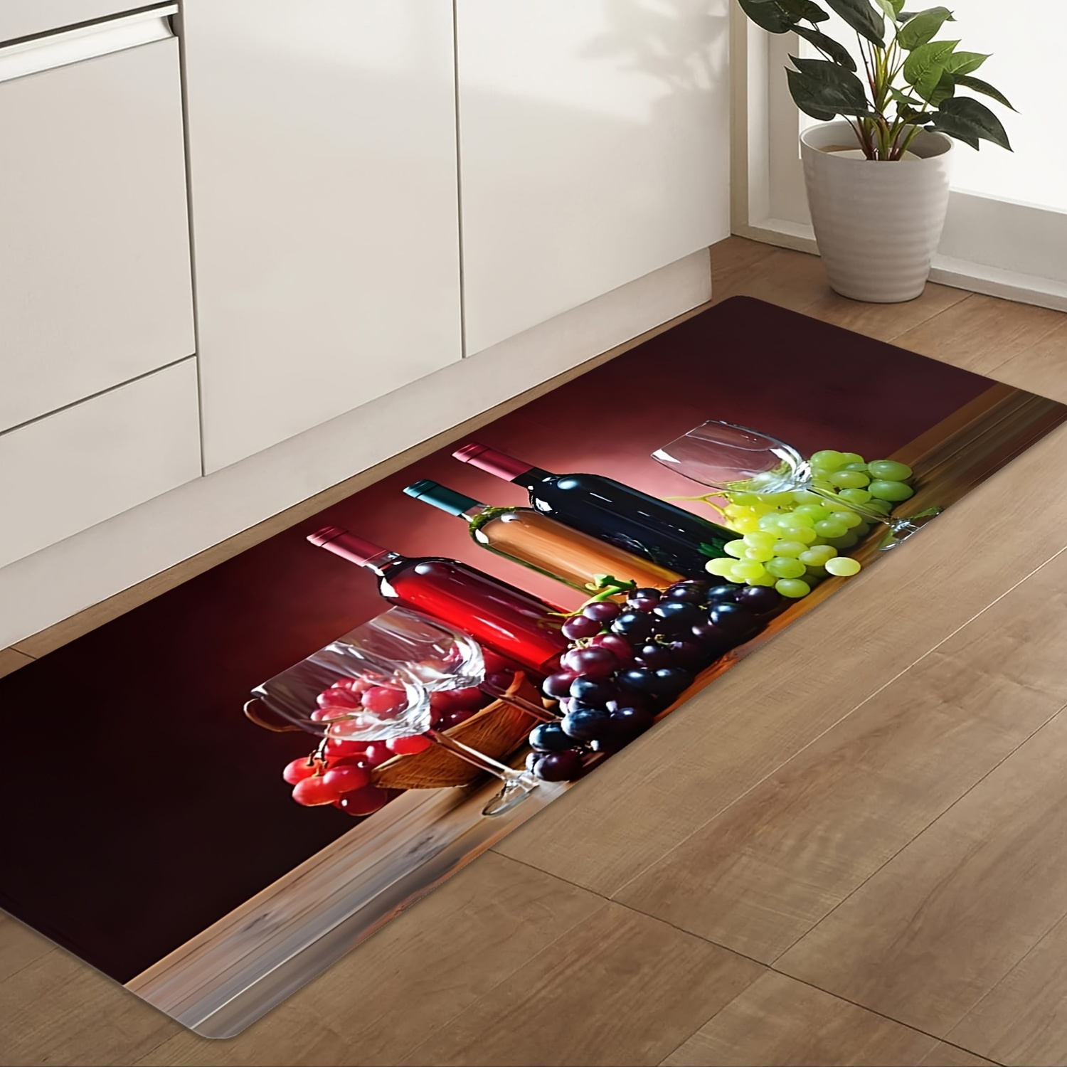 Wine Grape Print Long Runner R - Commercial Printing Supplies ulasan dan harga