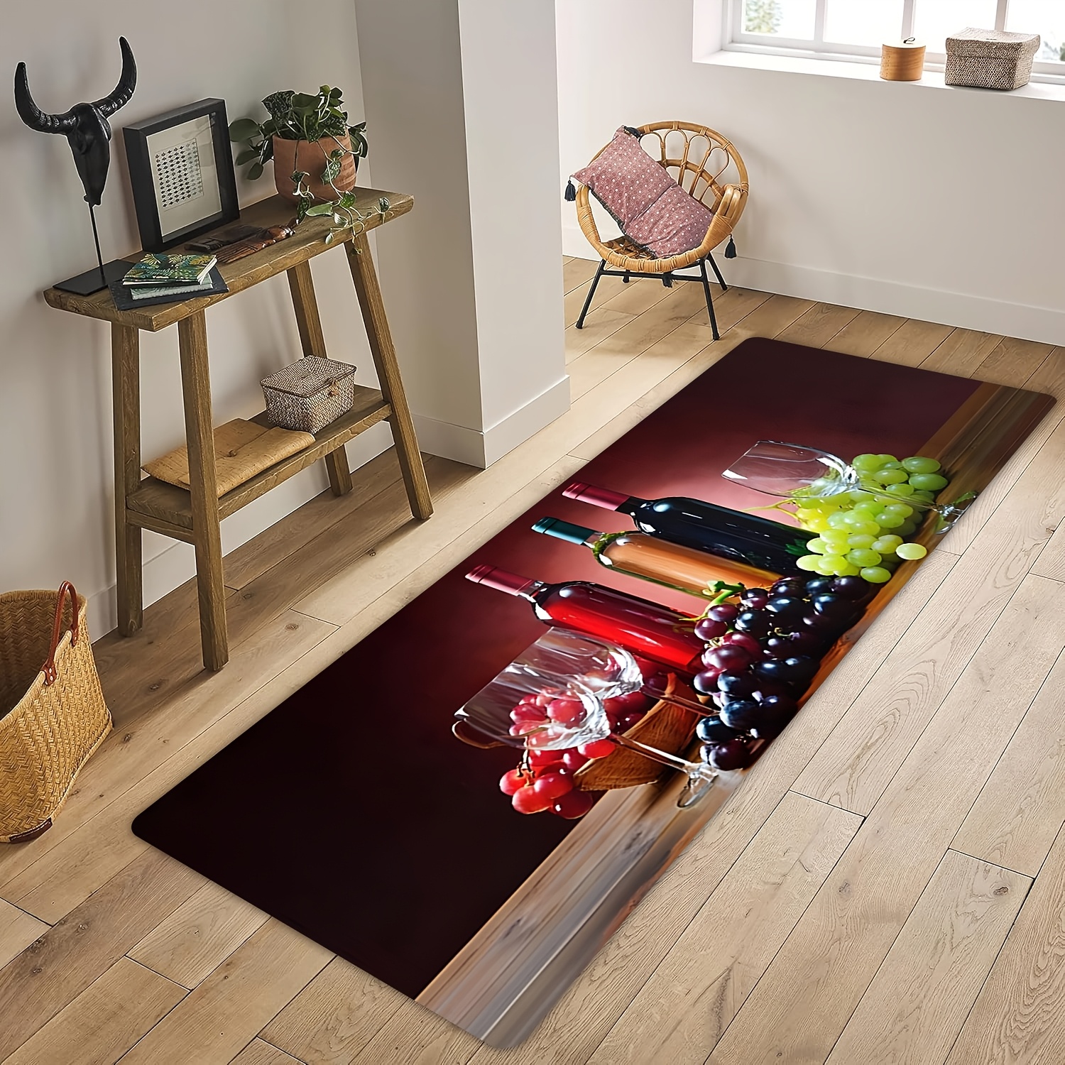 Wine Grape Print Long Runner R - Commercial Printing Supplies ulasan dan harga