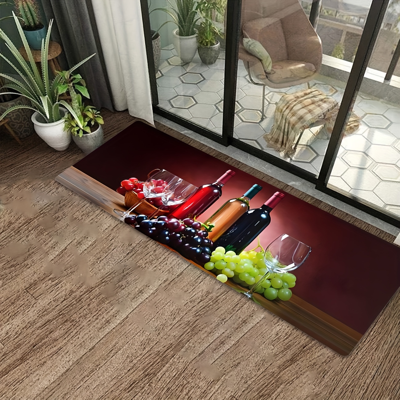 Wine Grape Print Long Runner R - Commercial Printing Supplies ulasan dan harga