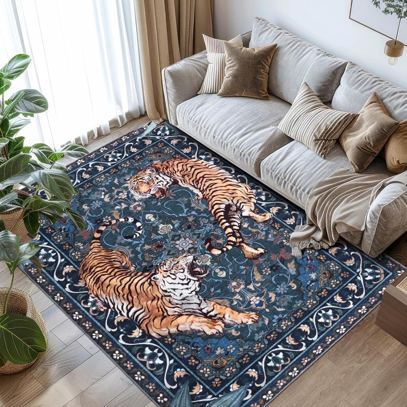 Nordic Retro Tiger Design Livi - Printing On Commercial ulasan dan harga
