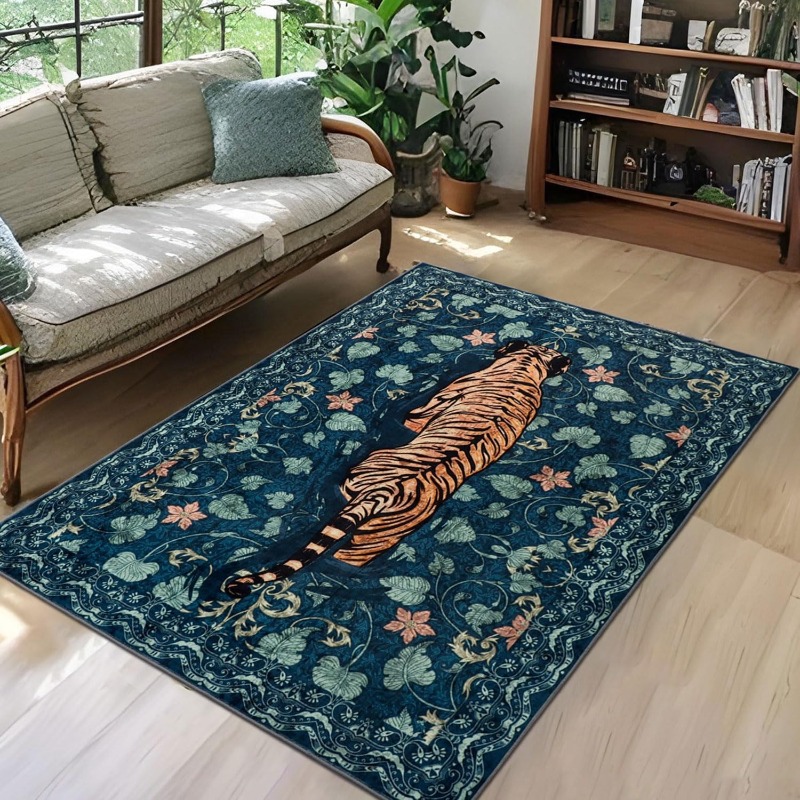 Nordic Retro Tiger Design Livi - Printing On Commercial ulasan dan harga