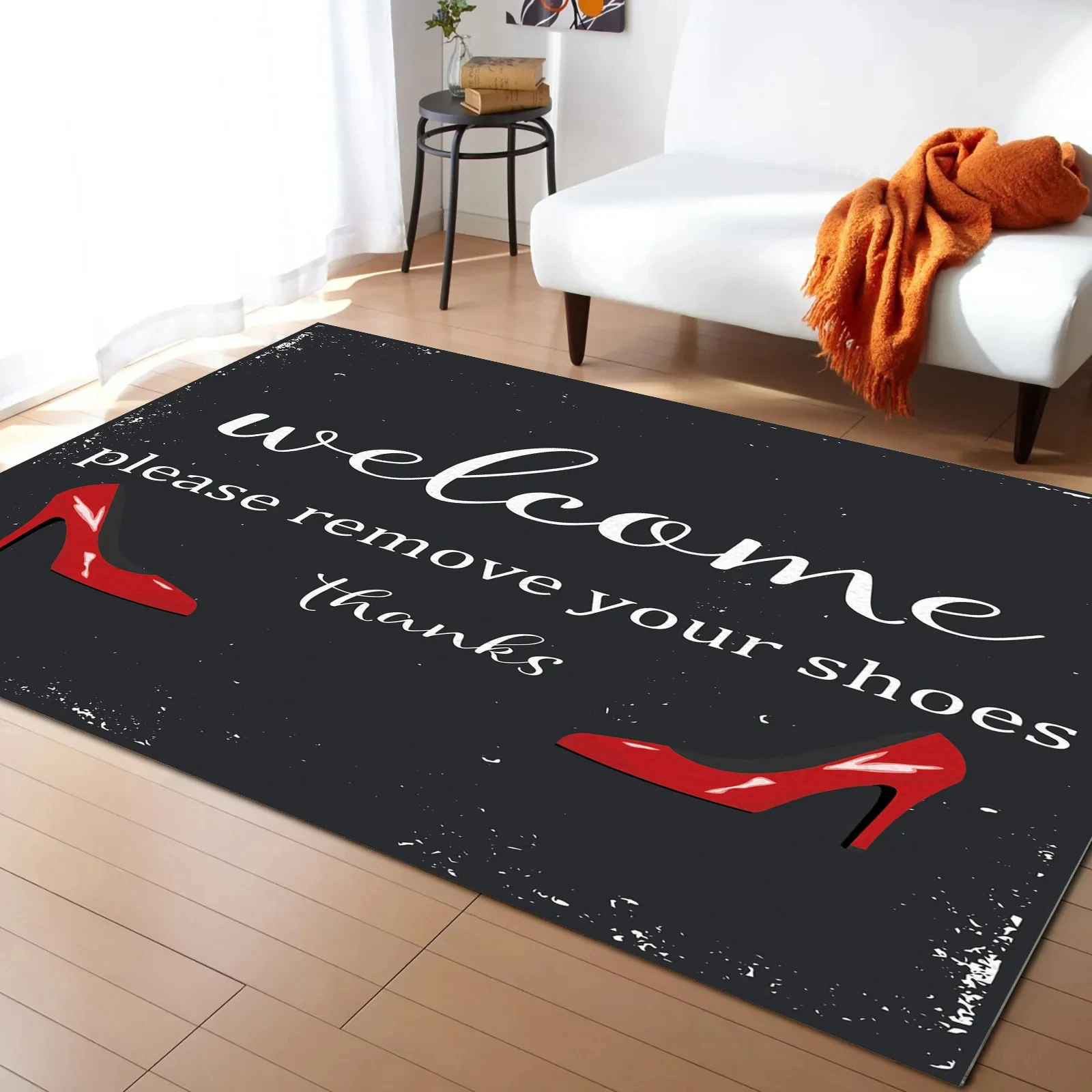 Red High Heel Print Area Rug,  - Commercial Printing Supplies ulasan dan harga
