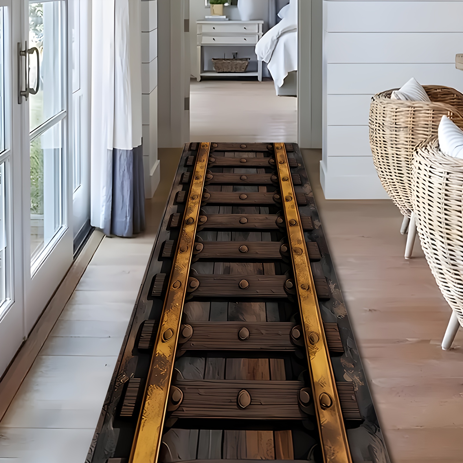 Vintage Train Track Print Long - Commercial Printing Supplies ulasan dan harga