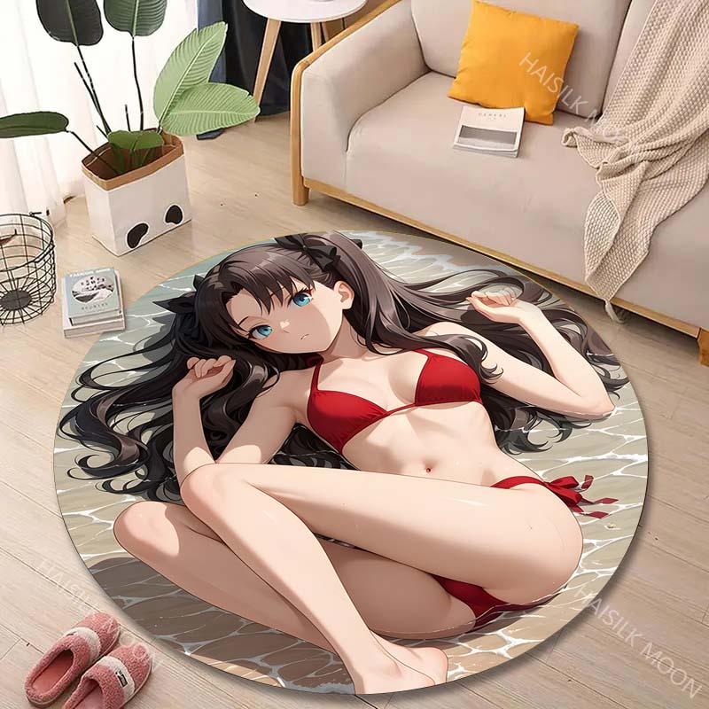 1PC Red bikini on beach Print  - Printing On Commercial ulasan dan harga