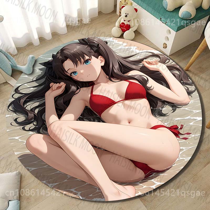 1PC Red bikini on beach Print  - Printing On Commercial ulasan dan harga