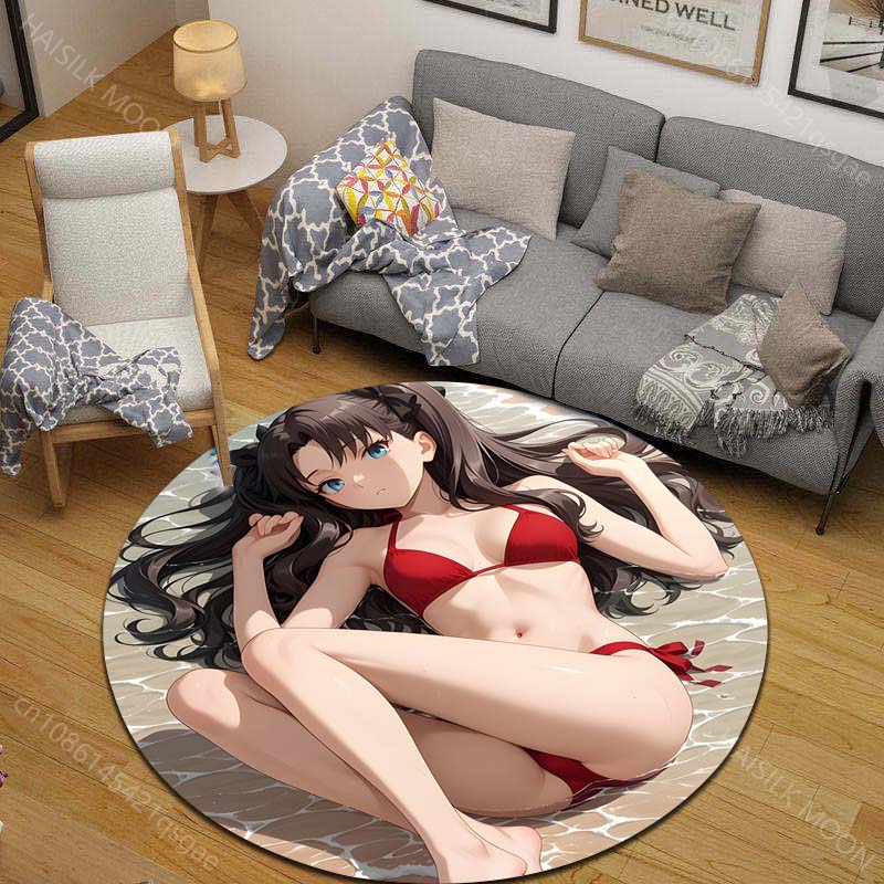 1PC Red bikini on beach Print  - Printing On Commercial ulasan dan harga