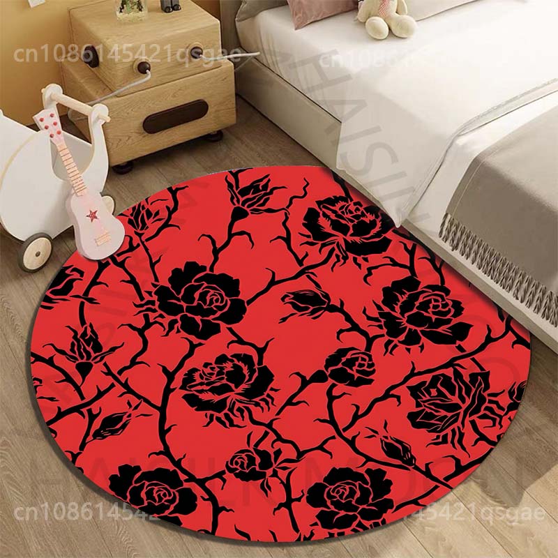Multiple size Black roses on r - Printing On Commercial ulasan dan harga