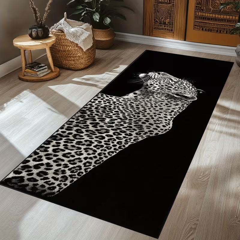 Safari Leopard Runner Carpet,  - Printing On Commercial ulasan dan harga