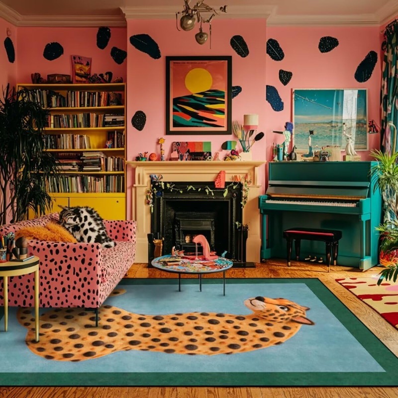 Bohemian Living Room Carpet La - Printing On Commercial ulasan dan harga