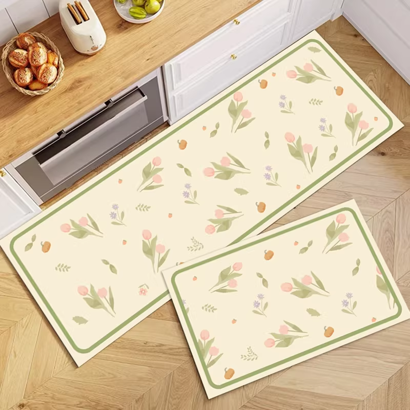 Kitchen Rug Diatom Mud Mat Pas - Printing On Commercial ulasan dan harga