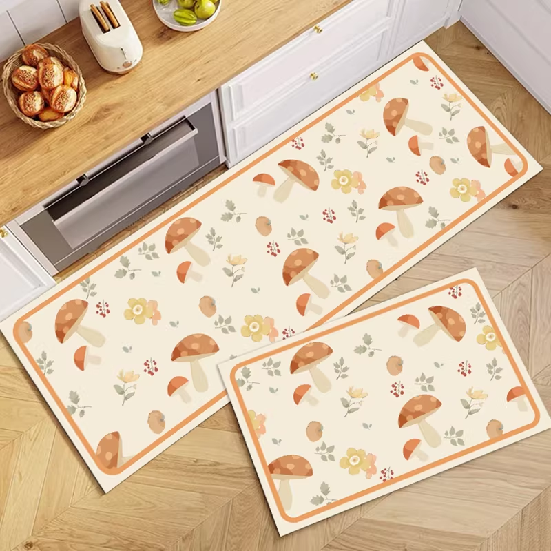Kitchen Rug Diatom Mud Mat Pas - Printing On Commercial ulasan dan harga