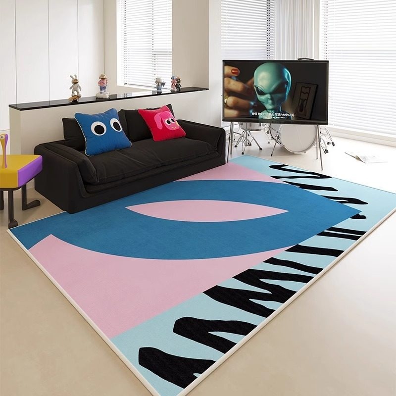 Abstract Color-blocked Print L - Printing On Commercial ulasan dan harga