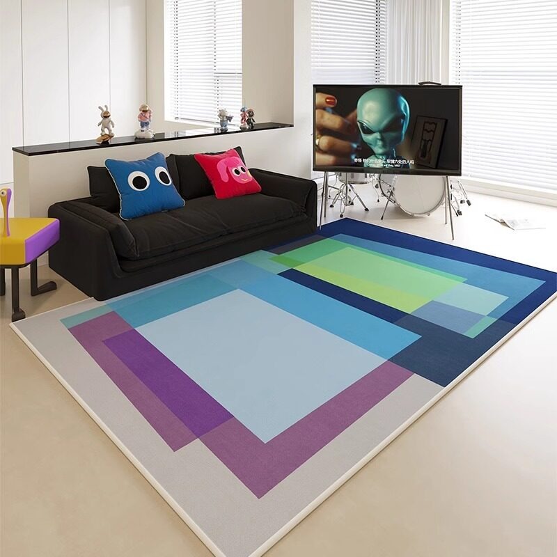Abstract Color-blocked Print L - Printing On Commercial ulasan dan harga