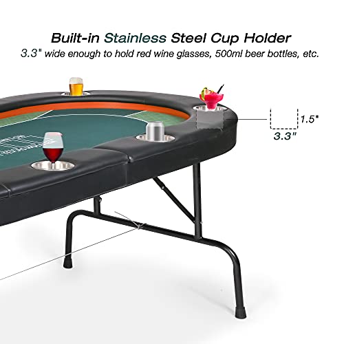 8-Player Foldable Poker Table  - Commercial Printing & Packaging Pvt Ltd Photos ulasan dan harga
