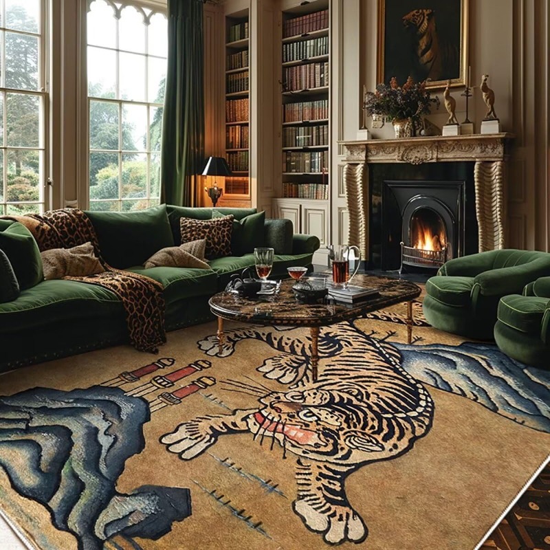 Retro Nordic Style Living Room - Printing On Commercial ulasan dan harga