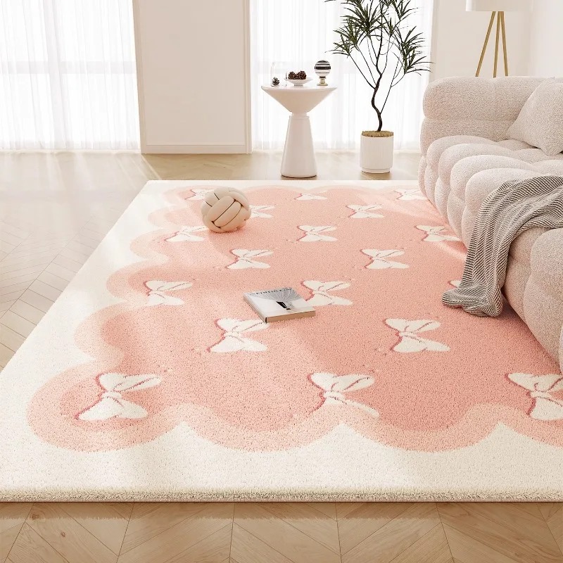 Sweet Pink Living Room Carpet  - Printing On Commercial ulasan dan harga