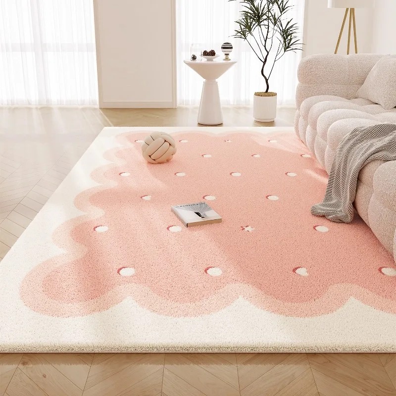 Sweet Pink Living Room Carpet  - Printing On Commercial ulasan dan harga